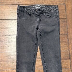 American Eagle Outfitters Women's Dark Gray Skinny Jeans